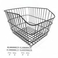 Large Capacity Rear Bike Basket Heavy Duty Two-Wheeler Cargo Basket for Students, Commuters