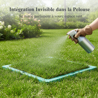 SMC Resin Recessed Planter Well Cover for Grassed Areas - Round & Square Invisible Manhole Cover