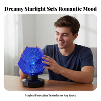 Star Caster Romantic Atmosphere Celestial Light Caster 360° Rotation Celestial Display Night Light for Family, Adults, Bedroom, Relaxation, Parties