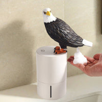 Decorative Soap Dispenser with Eagle Figurine Battery Powered Touchless Soap Dispenser Reliable Long-Lasting for Bathroom, Kitchen