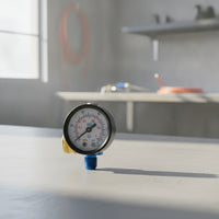 Inline Spray Regulator with Gauge Analog Air Regulator with Gauge Compact Knurled for Painters, Workshops