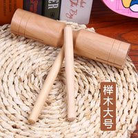 奥尔夫打击乐器高低音双响筒原木大号儿童小学早教启蒙幼儿园教具 鸟鸣器