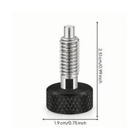 Threaded Quick-Release Pin Knurled Indexing Plunger Compact Spring-Loaded Pin Long-Lasting for Machinery
