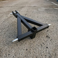 Trailer Hitch Adapter with 2-Inch Coupler Triangular Three-Point Trailer Hitch Adapter Compatible for Farm, Field