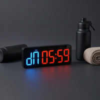 Large Display LED Interval Timer Wall-Mounted Digital Gym Clock Countdown Interval Timer with Stand Bright for Athletes, Coaches, High-Intensity Functional Training Training, Boxing