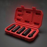5 Pieces Impact Socket Set  Double-Headed Socket Set Resistant Tool for Mechanics, Garage