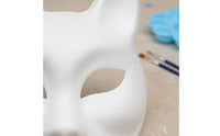 DIY Painting Face Covering Paint Your Own White Paper Pulp Face Covering Lightweight for Artists, Adults, Halloween, Art Projects, Birthday Parties