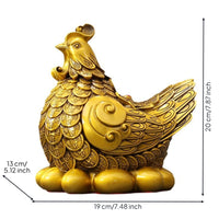 Cockerel Figurine Brass Cockerel Ornament Charming Sculpture for Home Decor