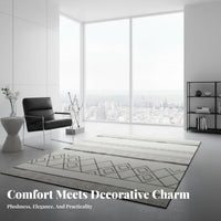Soft Material Printed Crystal Velvet Rug Fade-Resistant Crystal Velvet Mat Reinforced Edges Foldable Living Room Carpet Odorless for Families, Homeowners, Renters, Bedroom, Entryway, Home Office, Bay Window