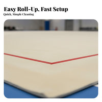 Rhythmic Gymnastics Carpet Portable Roll out Gymnastics Mat Lightweight Cheerleading Floor Mat for Gymnasts, Athletes, Dance Studio, Gymnasium, School