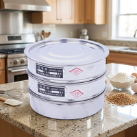 Test Sieve Stainless Steel 20cm, Laboratory Analytical Sieve for Particle Analysis, Vibrating Sieve for Accurate Analysis, Sieve for Raw Materials & Granule Size