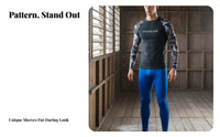 men's Long Sleeve Surf Shirt Moisture-Wicking Long Sleeve Aquatic Shirt Men's Surfing Top Breathable Sun Protection Water Shirt
