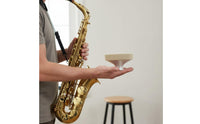 Safeguarding Felt Collar Aluminum Saxophone Mute Lightweight Saxophone Mute Portable for Beginners