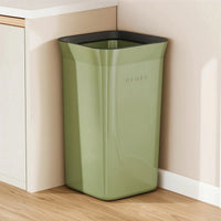 Mobile Trash Can with Wheels Raised Open Top Trash Can Rectangular Garbage Bin Large for Kitchen, Apartments, Dorms