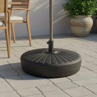 Portable Fillable Umbrella Base Weather Resistant Sun Umbrella Stand Easy Storage for Beach, Garden, Tent