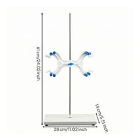 Adjustable Titration Stand Stable Support Stand with Clamp Detachable Heavy-Duty for Chemists, Students