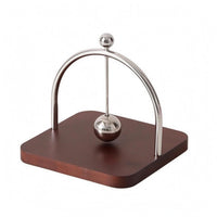 Square Napkin Holder Metal Ball Detail Wood and Steel Napkin Holder Decorative Household Decor