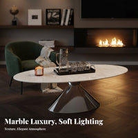 Italian-Inspired Round Pedestal Table Luxury Aesthetic Living Room Furniture Minimalist design Floating Design for Interior Designers, Homeowners, Apartment Dwellers, Hotel Lobby, Lounge Area, Office Reception, Small Spaces