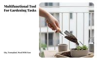 Stainless Steel Garden Trowel, Wooden Handle, Multi-Functional Planting Shovel for Soil Digging, Thickened Weeding Tool