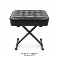 Padded Keyboard Seat Metal Frame Adjustable Piano Bench Portable