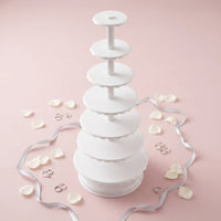 Multi-Tier Cake Stand Sturdy Cupcake Stand with Plates Primary Tiered Dessert Display for Dessert Makers, Event Decorators