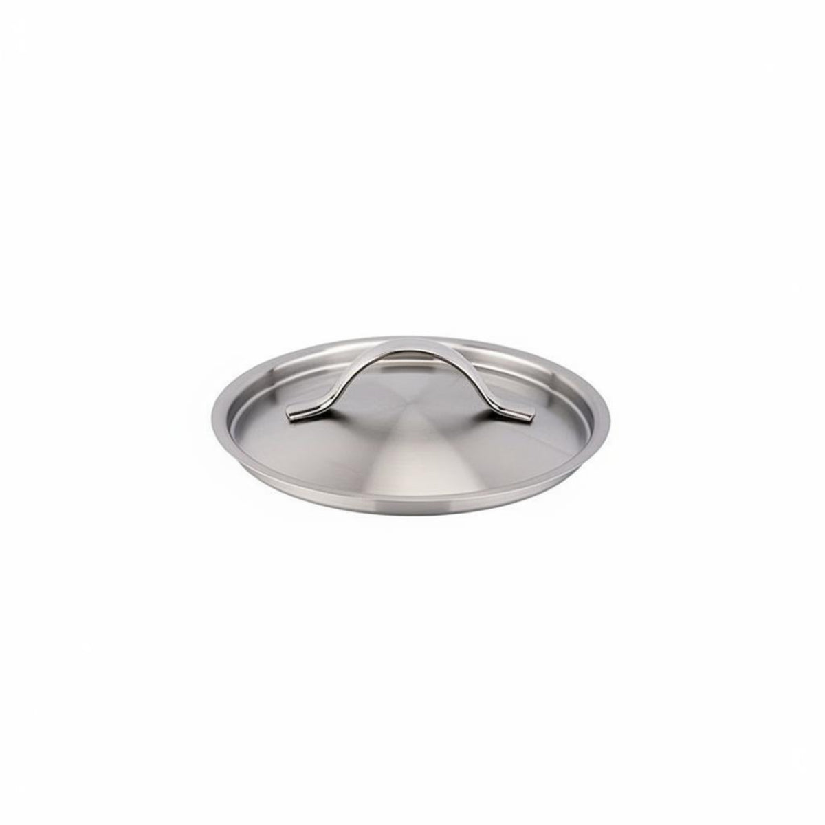 Recessed Design Stainless Steel Lid No Vent Hole Bowl Lid Thickened Steel Pot Cover Airtight