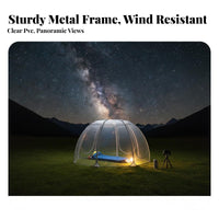 Transparent Dome Tent Celestial View Transparent Bubble Dome House Water-Resistant Camping Shelter for Outdoorsdoor Mealkers