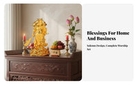 Feng Shui Guan Gong Statue Good Luck Symbol Guan Yu Statue Essence Ual Gift Chinese Warrior God Sculpture Decorative Ornament for Business Owners, Cultural Art Collectors, Homeowners, Home Altar, Living Room, Away Ice, Entryway