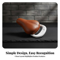 Children's Cycle Saddle with Handle Vintage Riveted Design Kids Bike Seat with Handle Universal Fit Children's Cycle Saddle for Beginners