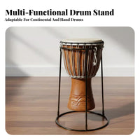Handsliberated Playing Djembe Floor Stand Stable Support Drum Holder Portable Musical Instrument Accessory Collapsible Design for Percussionists, Musicians, Music Enthusiasts, Live Performance, Home Practice, Jam Sessions, Outdoor Gatherings