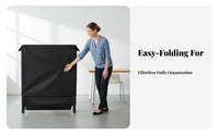 Folding Bed Dust Cover Dustproof Folding Bed Storage Cover Easy to Clean Foldable Cot Storage Bag for Caregivers, Homeowners, Hospital, Home, Basement