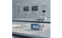 Waterproof Turbine Liquid Gauge High-Temperature Resistant Flowmeter with Electronic Display Threaded Flowmeter Aluminum Alloy for Technicians, Operators, Pipelines, Workshops, Plants