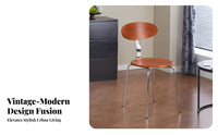 Oval Rearrest Chair Designer Influenced Dining Seat Retro Design Household Furniture for Families, Restaurant Owners, Kitchen, Living Room