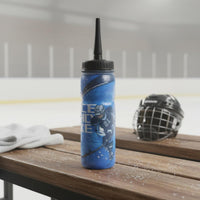 Ice Hockey Water Bottle Single-Hand Long Hockey Bottle Leak-Secure for Cyclists, Athletes, Biking