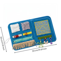 Sensory Training Book Textured Textural Activity Textile Closure Detail Details Educational Toy for Elderly