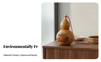 Chinese Auspicious Gourd Good Luck Symbol Gourd Hanging Decoration Feng Shui Wu Lou Handmade Wu Lou Token Lightweight