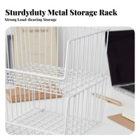 3-Tier Rolling Basket Shelf Movable with casters Utility Cart Multilevel Design