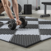 Gym Floor Soundproof Shock-Absorbing Interlocking Rubber Mat for Indoor Exercise