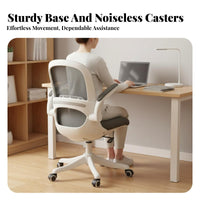 Ergonomic Mesh Chair with Headrest Height Adjustable Office Furniture Lumbar assistance dense Foam pad for Study Room