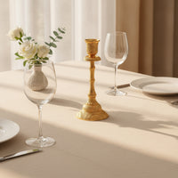 Embossed Taper Candle Holder Slender Candlestick Holder Elegant Candle Stand Vintage for Dinner Party