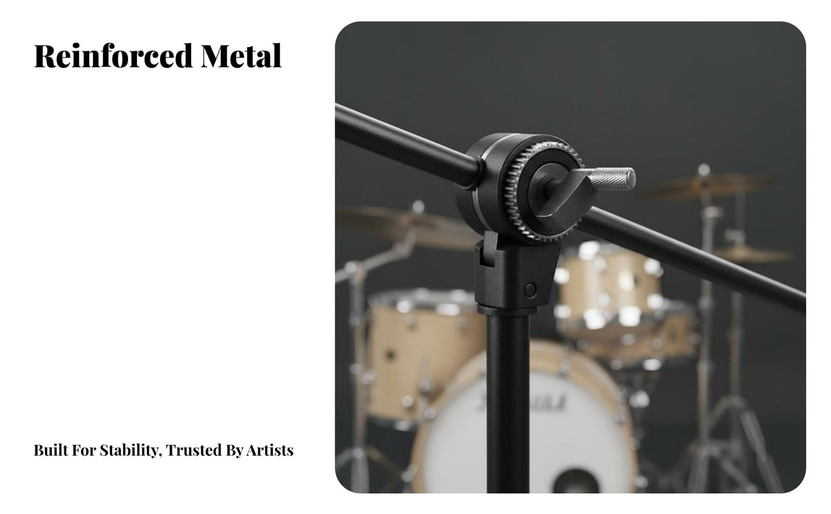 Extending Cymbals Stand Versatile Cymbals Stand with Extending Arm Hardware for Drummers, Drum