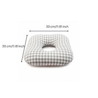 Checkered Donut Seat Cushion Washable Cover Donut Cushion Padded Soft
