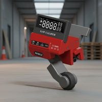 Rolling Distance Measuring Tool High Precision Carpentry Distance Meter Backlit Digital Display Table Saw Fence Gauge for Woodworkers, Carpenters