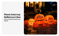 Lighted Inflatable Pumpkin Outdoor Inflatable Pumpkin Long-Lasting Halloween Inflatable Cute for Lawn