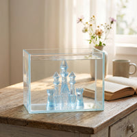 Underwater Habitat Ornament Translucent Aquarium Scene Component Clear Desktop Display Piece for Aquascapers, Bedside Table, Living-Room Shelf