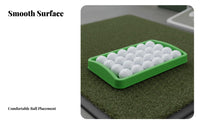 Large Capacity Silicone Golf Ball Box Long-Lasting Golf Practice Ball Holder Flexible for Golfers, Beginners, Backyard