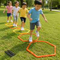 Training Set for Kids, Agility Training, 5 Mini Hurdles Set, Exercise Equipment, Improves Explosive Power and Balance Sense