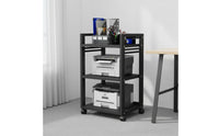 Waterproof Home Theater Equipment Shelf Steel Frame Construction Multi-Tier Audio Rack With Wheels Rolling Stereo Stand Scratch Resistant for Audiophiles