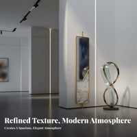 Light Luxury Design Freestanding Art Panel semi-transparent Glass Room separater Artistic Wave Pattern Home Furniture Stable Base for Homeowners, Business Owners, fromice Workers, Entryway, Open-Plan Space, Bedroom, Shared Apartment