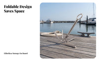 Cylindrical Shaft 4-Prong Boat Anchor Smooth Surface Four-Prong Anchor Hook 4-Claw Grappling Hook